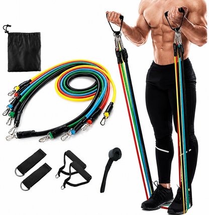 11 Pcs Resistance Band Set For Men & Women