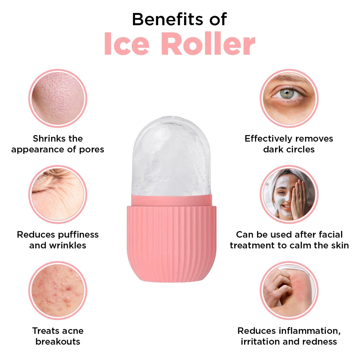 Face Ice Roller for Men & Women