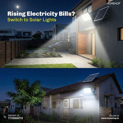 Solar Rechargeable LED Flood Light with Power Bank Function | Super Bright Portable Emergency Work Light