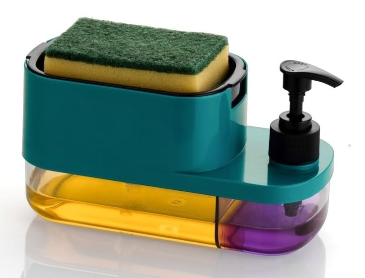 3-in-1 Smart Kitchen Soap Dispenser & Sponge Holder
