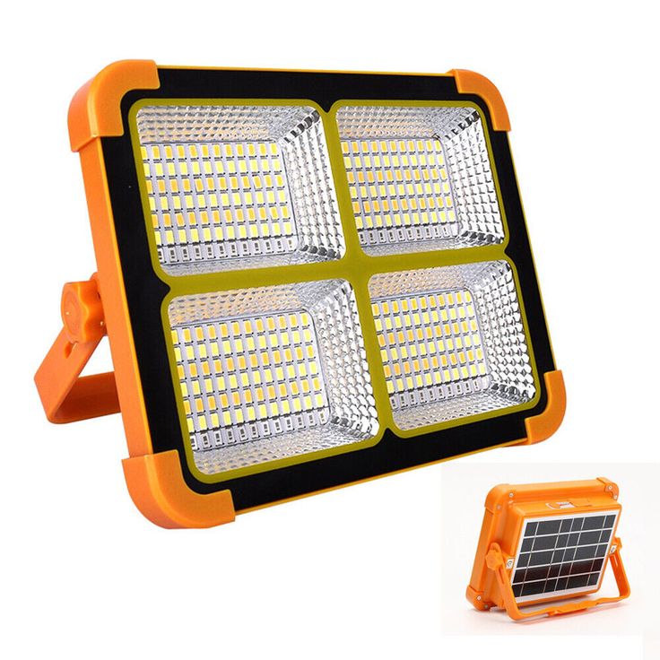 Solar Rechargeable LED Flood Light with Power Bank Function | Super Bright Portable Emergency Work Light